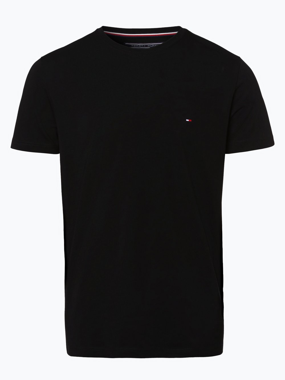 Tommy Hilfiger T-shirt męski Mężczyźni Dżersej czarny, L