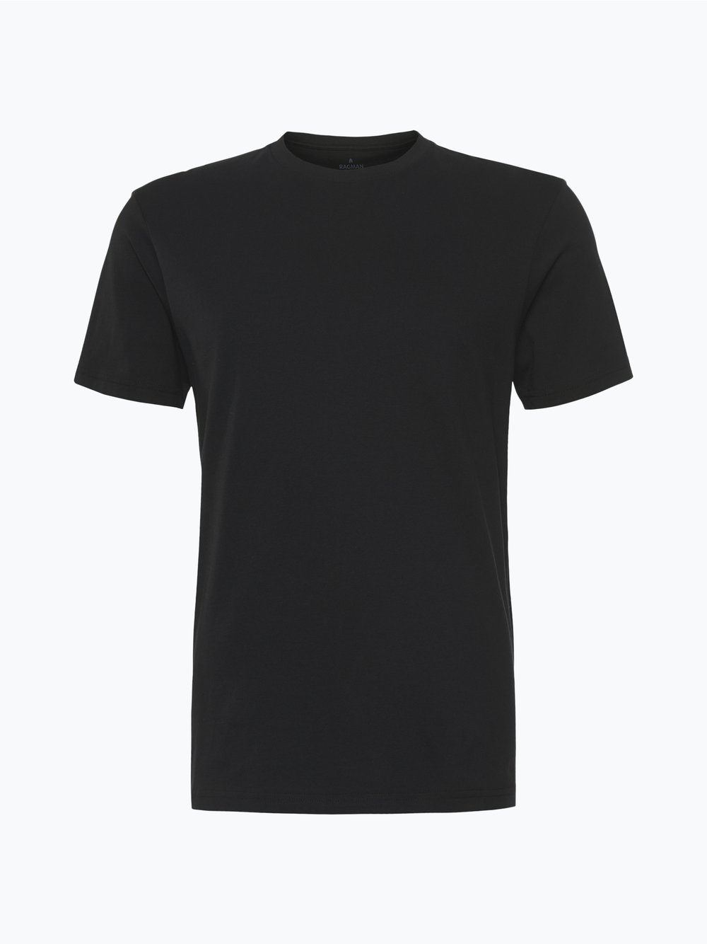 Ragman T-shirty pakowane po 2 szt. Mężczyźni Bawełna czarny, XXL