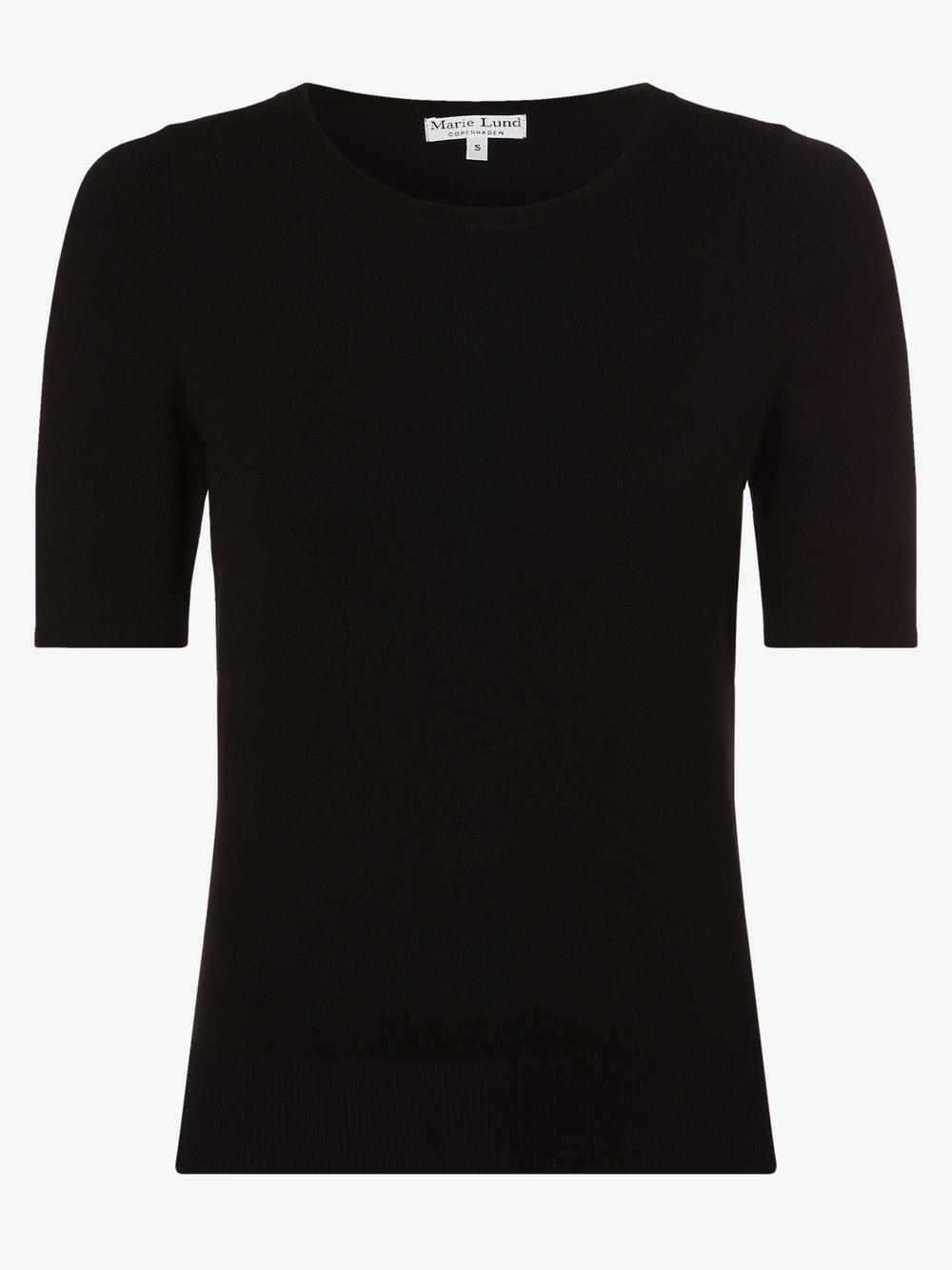 Marie Lund Sweter damski Kobiety drobna dzianina czarny, XL