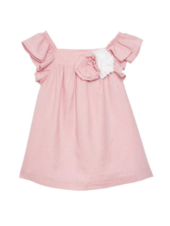 United Colors Of Benetton Sukienka letnia 43WBGV026 Różowy Regular Fit