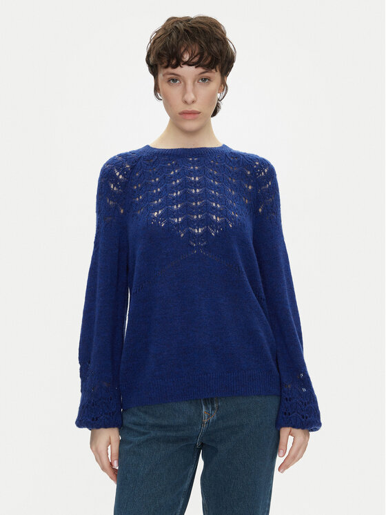 Pepe Jeans Sweter Naina PL702241 Niebieski Regular Fit