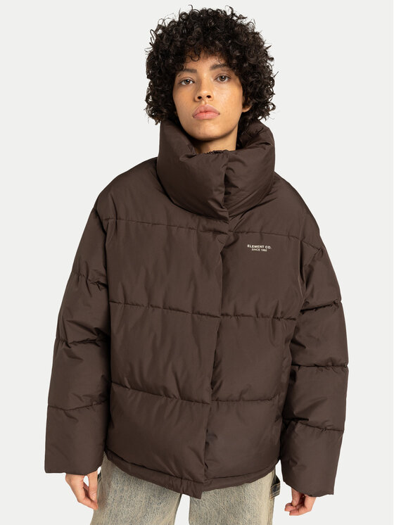 Element Kurtka zimowa Aspen Puffer ELJJK00129 Brązowy Regular Fit