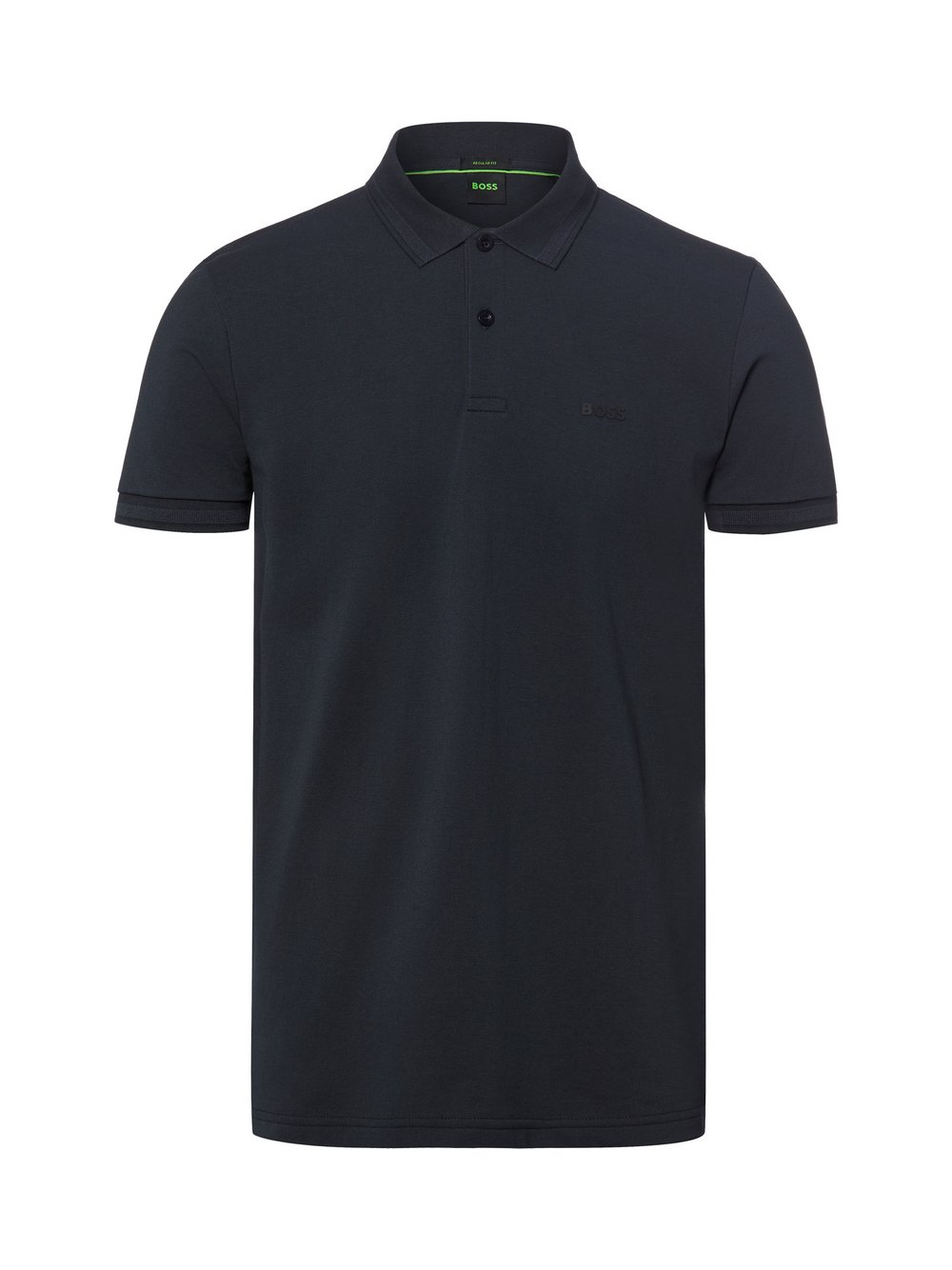 BOSS Green Męska koszulka polo - Prio 1 Mężczyźni Bawełna (100%) czarny, XXXL