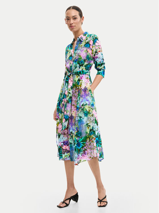 Desigual Sukienka koszulowa Mili 26SWVW13 Kolorowy Regular Fit