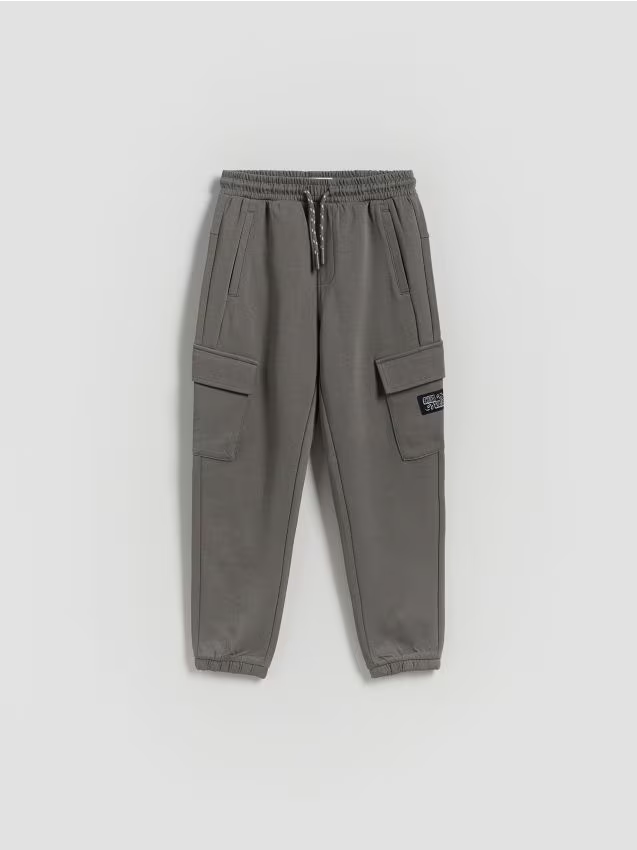 Reserved - Spodnie jogger cargo - ciemnoszary