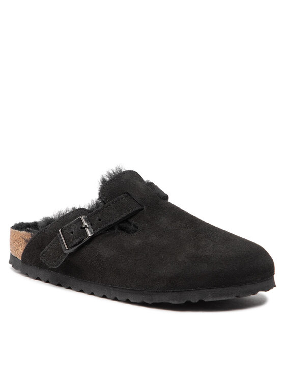 Birkenstock Kapcie Boston Vl/Shearling 0259883 Czarny