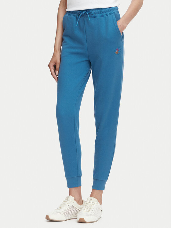 Beverly Hills Polo Club Spodnie dresowe P-SS26W-TF546550 Niebieski Regular Fit