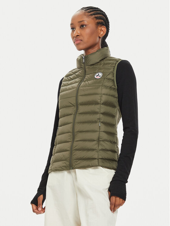 Jott Bezrękawnik Seda P000WDOW04 Khaki Slim Fit