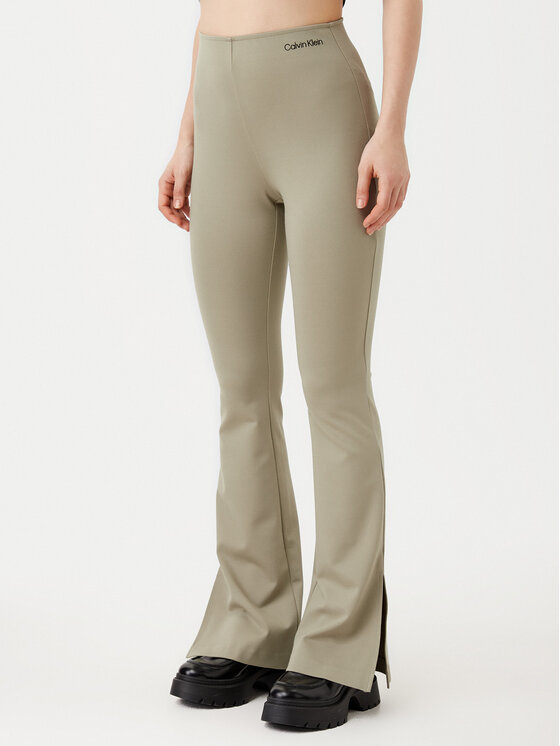 Calvin Klein Jeans Legginsy Milano J20J225089 Zielony Slim Fit