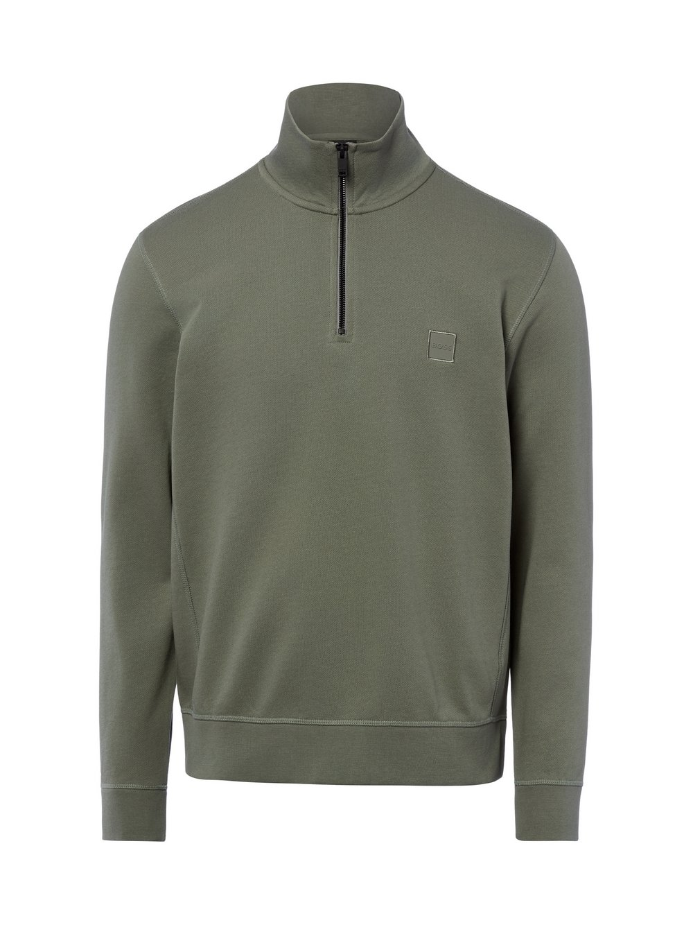 BOSS Orange Męska bluza nierozpinana Mężczyźni Materiał dresowy zielony, XXL