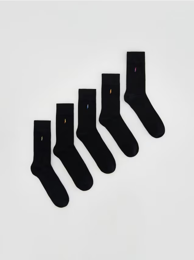 Reserved - 5 pack skarpet - czarny