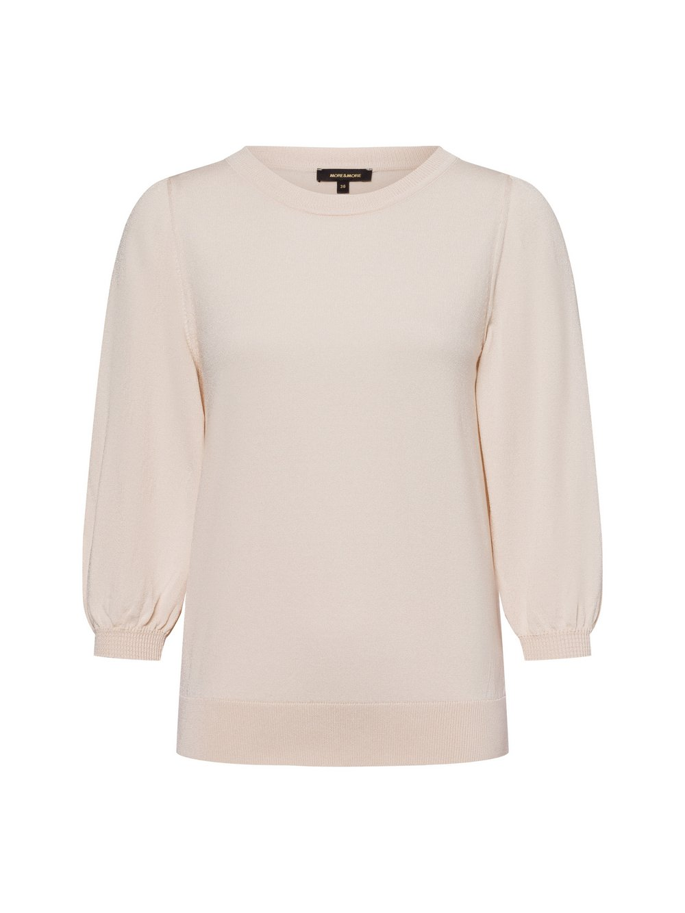 More & More Sweter damski z dzianiny Kobiety Sztuczne włókno beżowy, 42