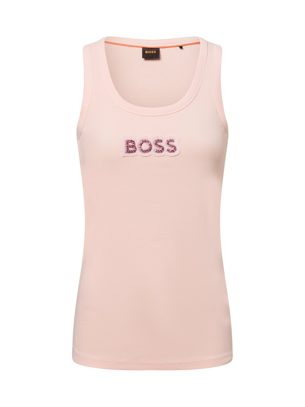 BOSS Orange Damski podkoszulek - C_Ematite2_stonebadg Kobiety Bawełna różowy|pomarańczowy, L