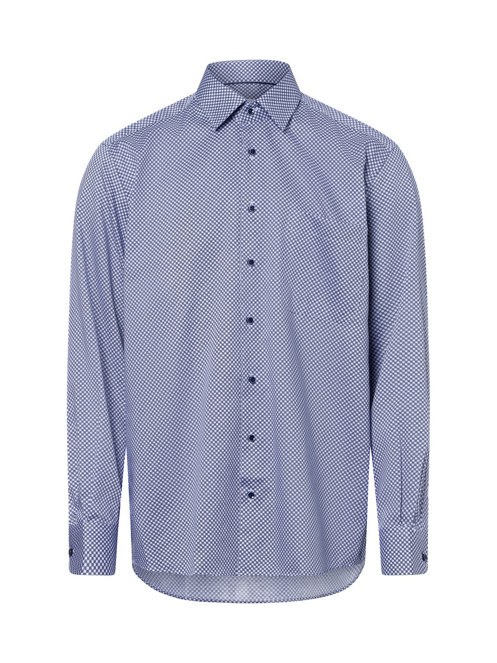 Eterna Comfort Fit Męska koszula biznesowa - non-iron Mężczyźni Comfort Fit Bawełna niebieski, 40