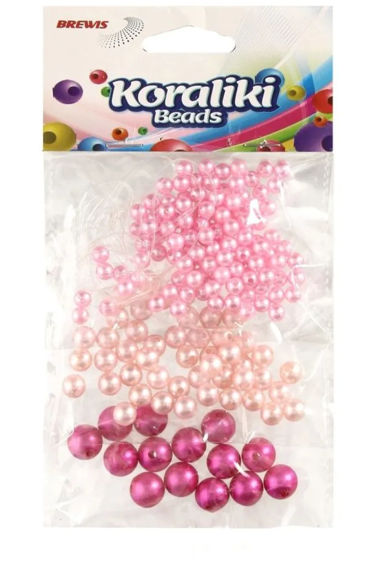 Koraliki do nawlekania 3 kolory 36g
