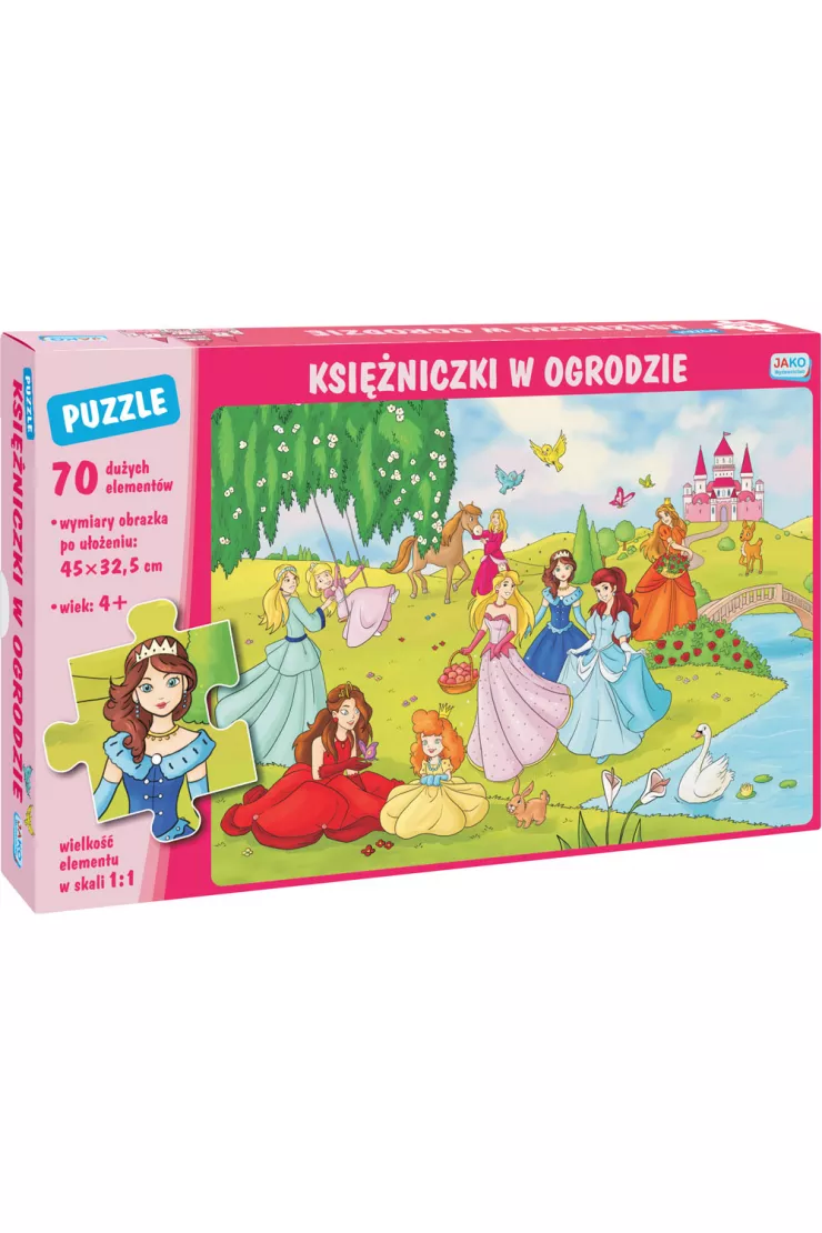 Puzzle 70 el. Księżniczki w ogrodzie