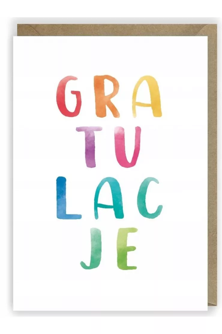 Kartka okolicznościowa Gratulacje K042