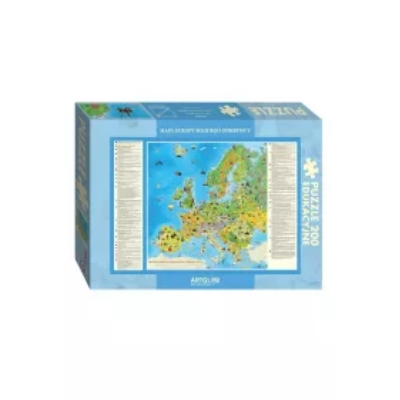 Puzzle 200 el. Mapa Europy Młodego Odkrywcy