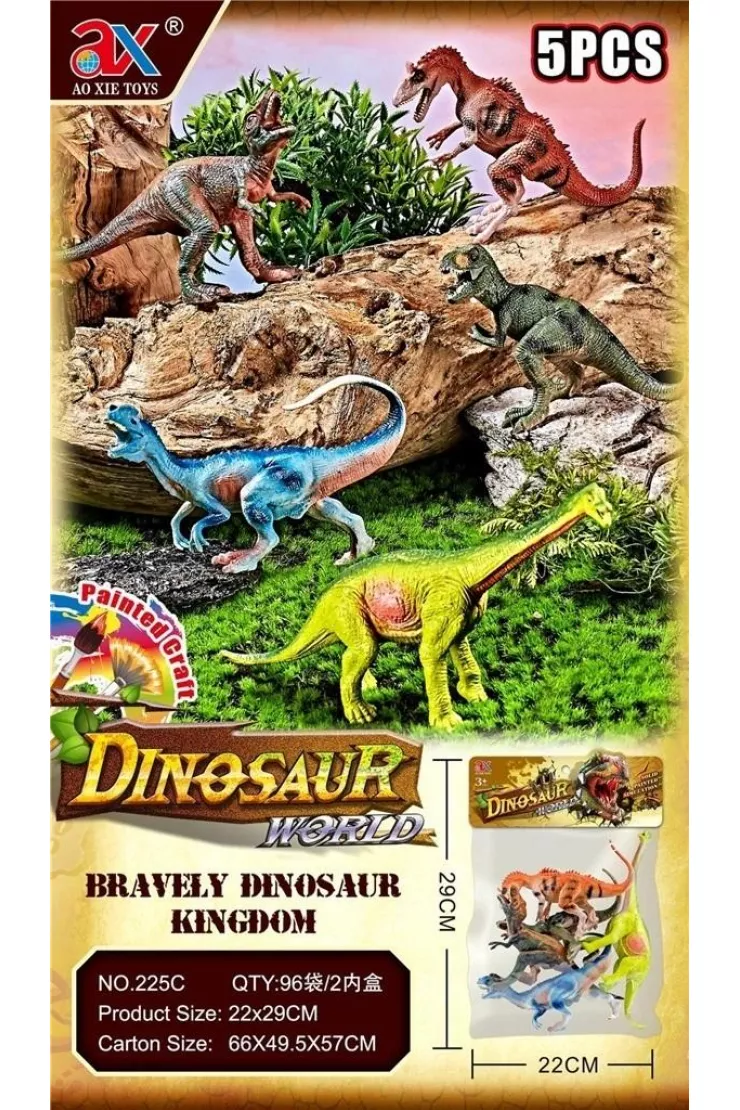 Dinozaury w worku duże 5 elementów