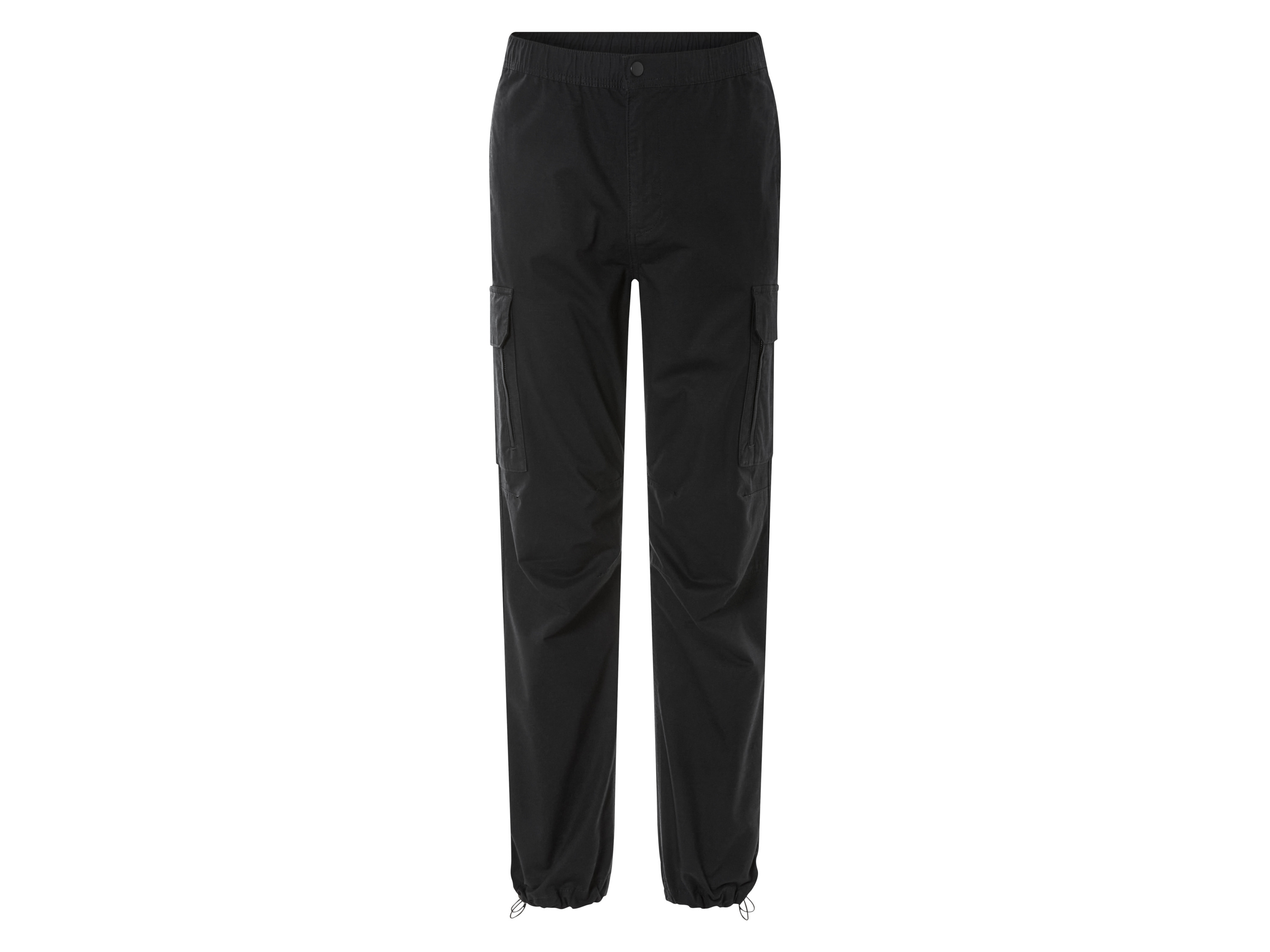 LIVERGY® Spodnie cargo męskie z bawełny (Czarny, XL (56/58))