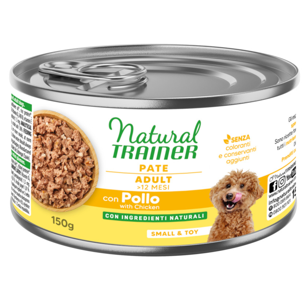 Natural Trainer Pate Small & Toy Adult - Kurczak, 150 g