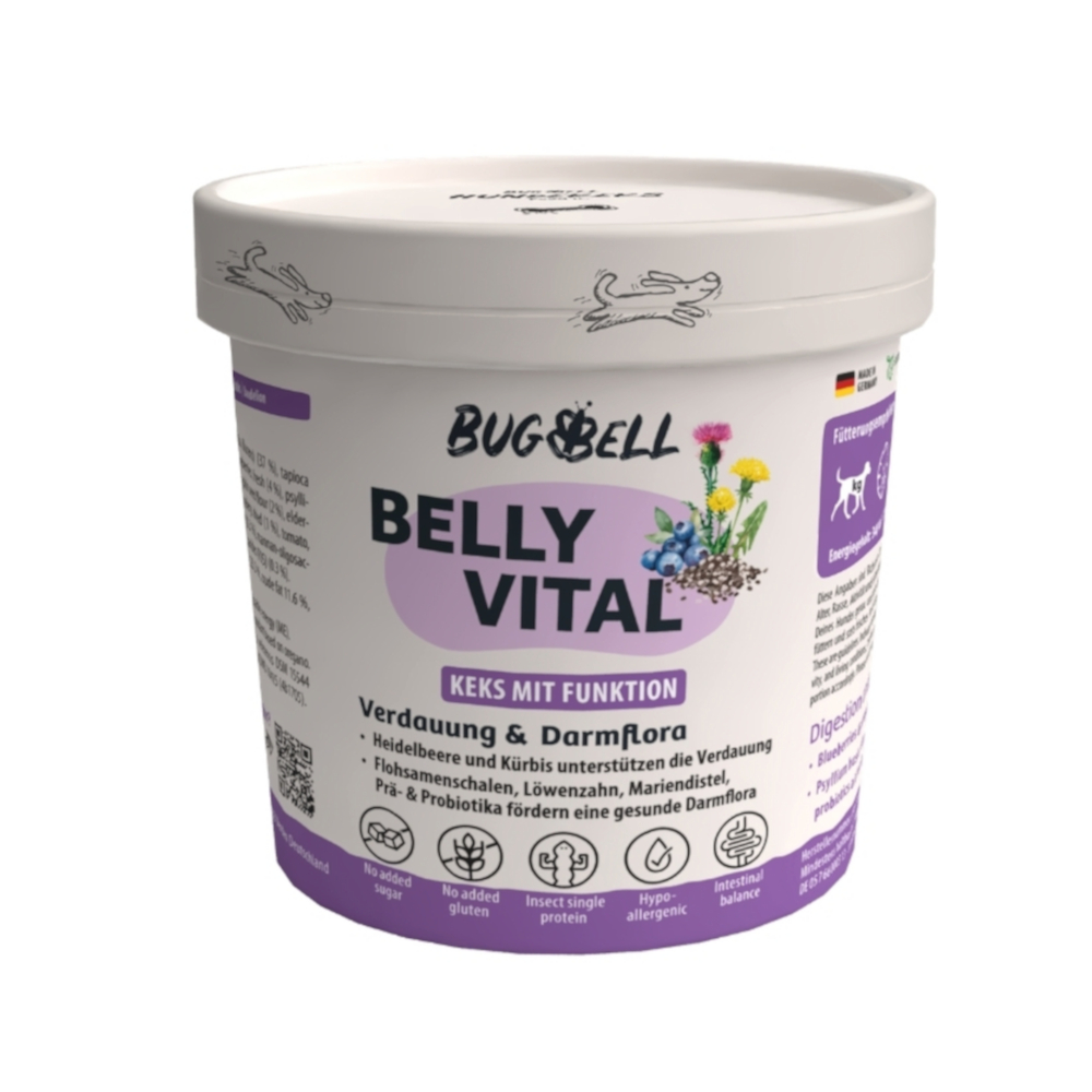 BugBell BugKeks Insect, owady, jagody i psyllium - 150 g miniaturka