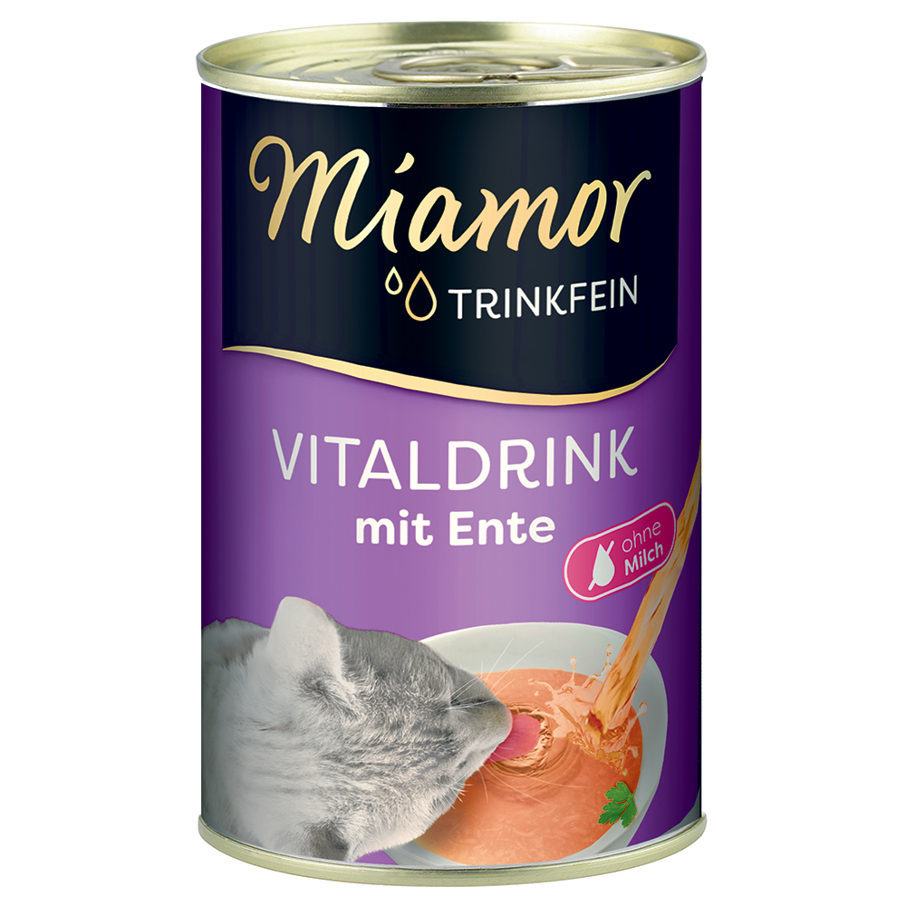 Korzystny pakiet Miamor Vitaldrink napój dla kota, 18 x 135 ml  - Kaczka