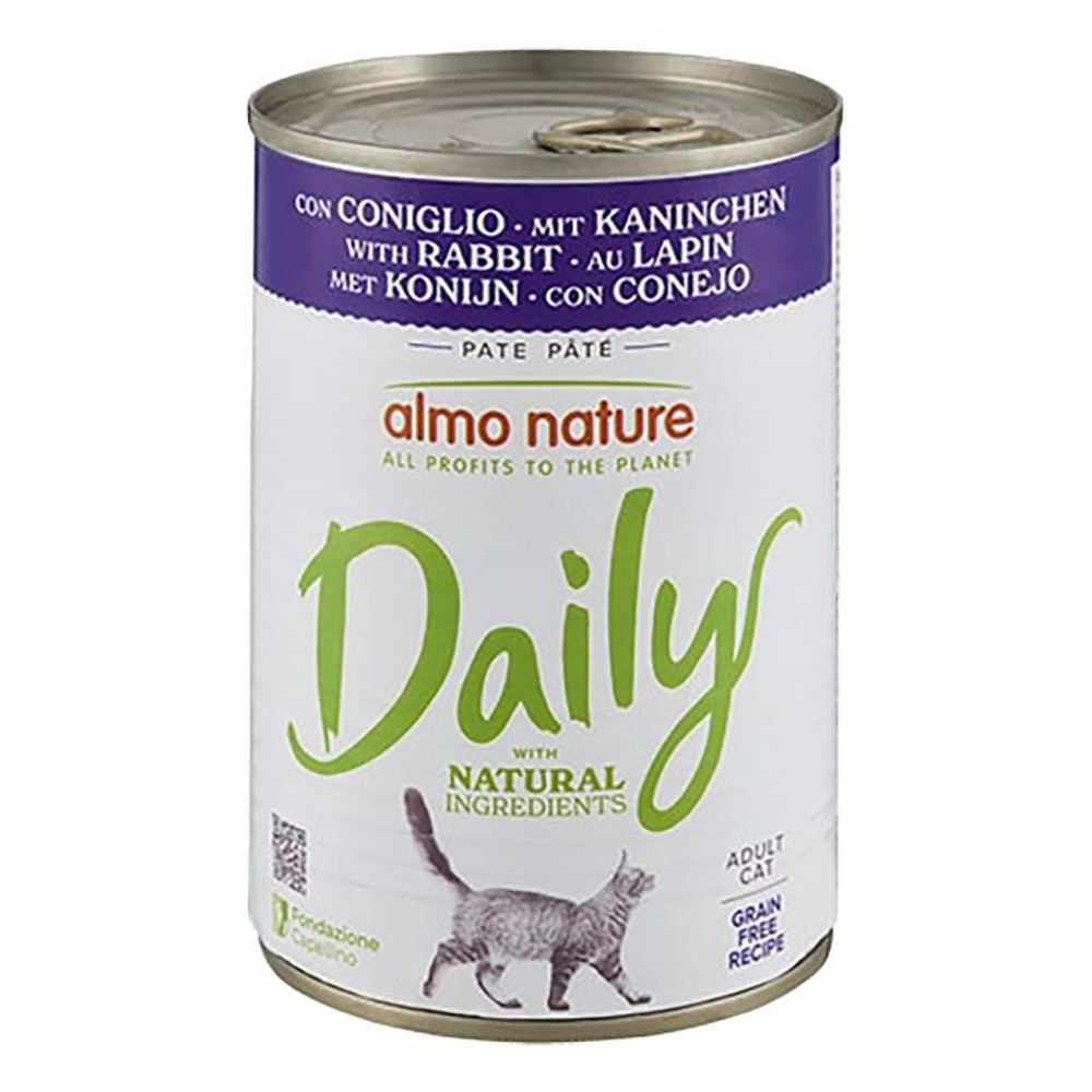Korzystny pakiet Almo Nature Daily Menu, 12 x 400 g - Królik