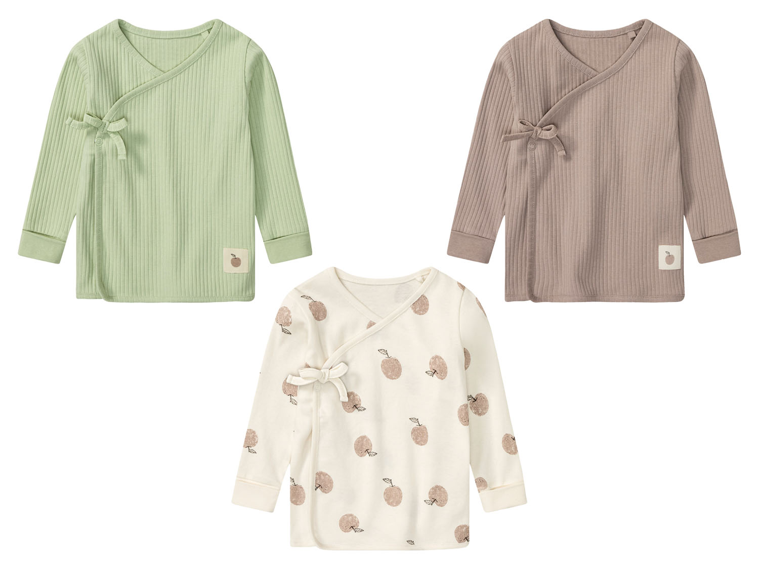 lupilu® Bluza zawijana niemowlęca z biobawełny miniaturka