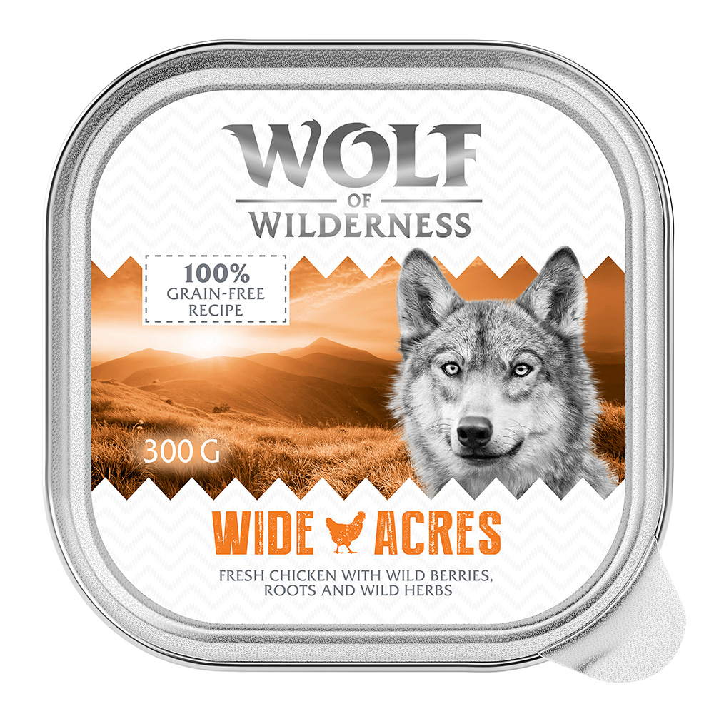 Wolf of Wilderness Monoprotein Adult, 6 x 300 g - Wide Acres - kurczak