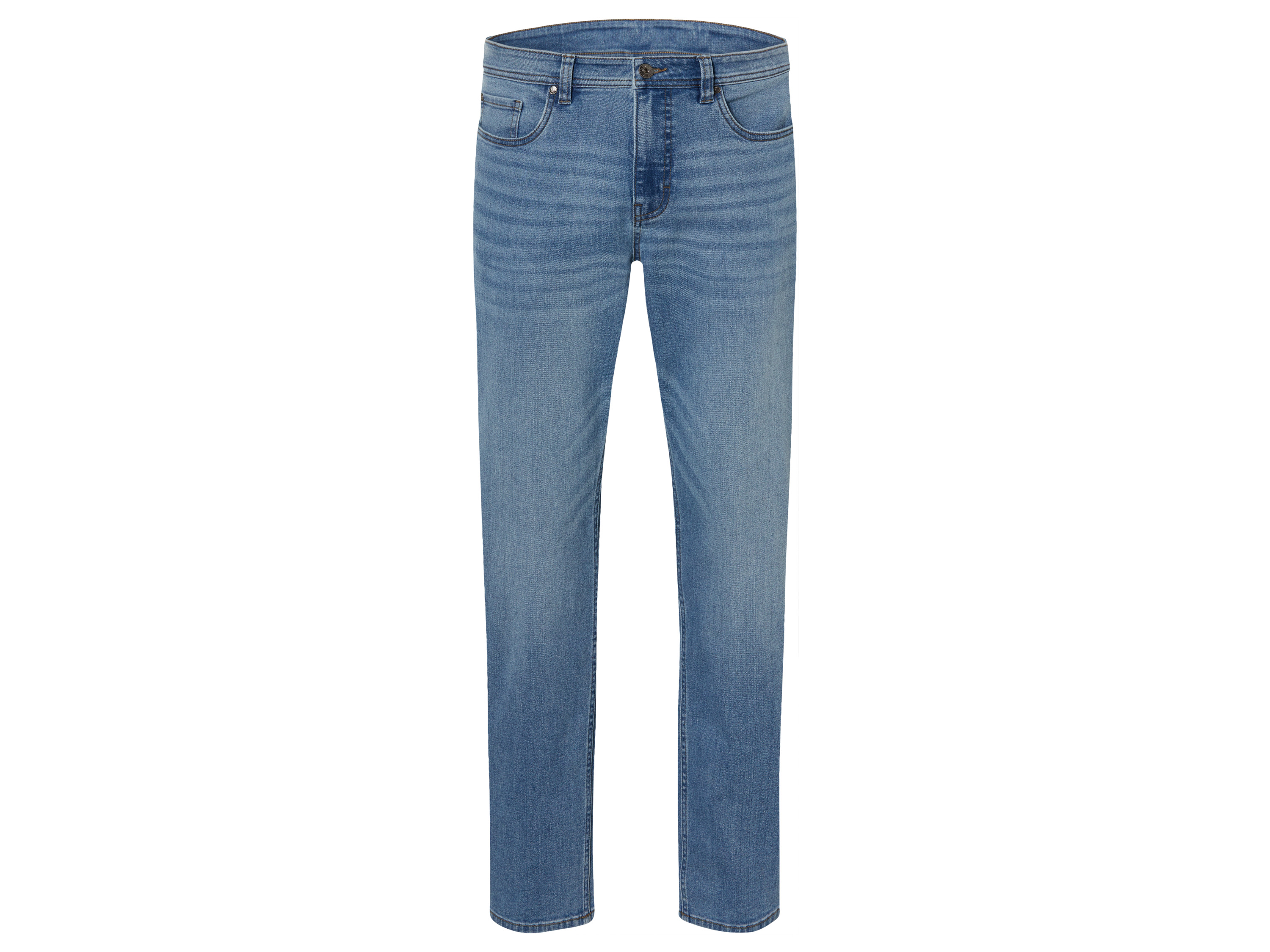 LIVERGY® Jeansy męskie z bawełną, relaxed fit (48 (32/32), Jasnoniebieski)