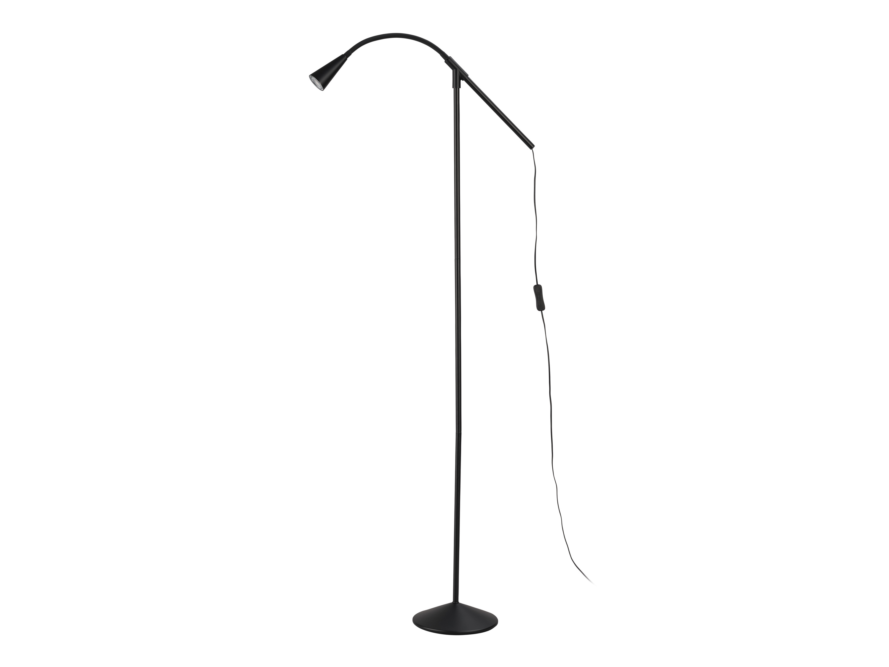 LIVARNO home Lampa podłogowa LED FREYA (Czarny)