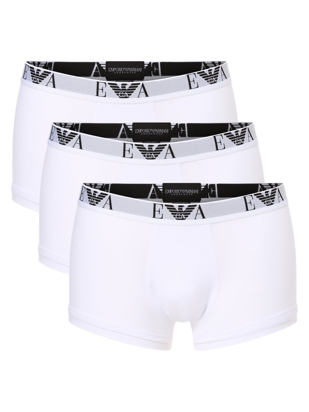 Emporio Armani Obcisłe bokserki pakowane po 3 szt. Mężczyźni Bawełna biały, L
