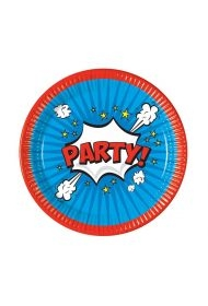 Talerzyki papierowe Boom Party