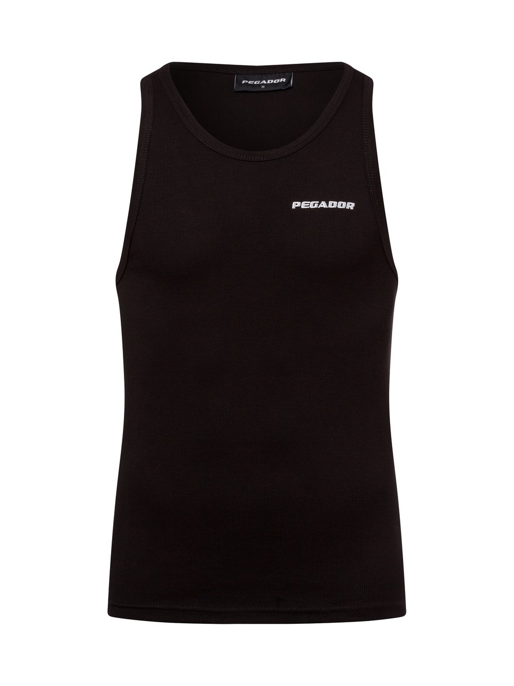 PEGADOR Tank top męski Mężczyźni Bawełna czarny, XXL