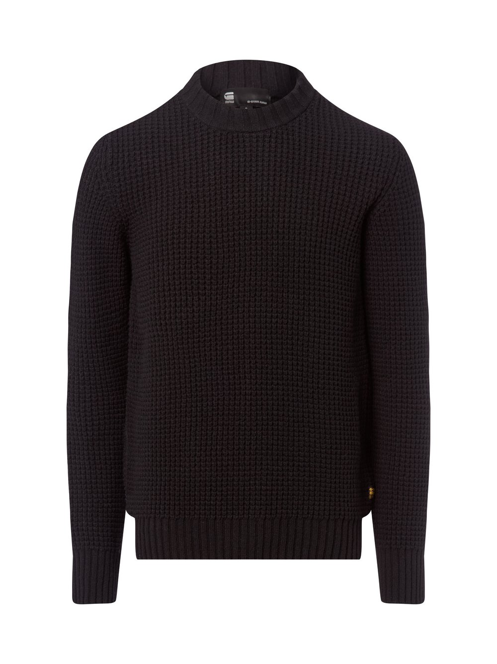 G-Star RAW Męski wełniany sweter Mężczyźni czarny, M