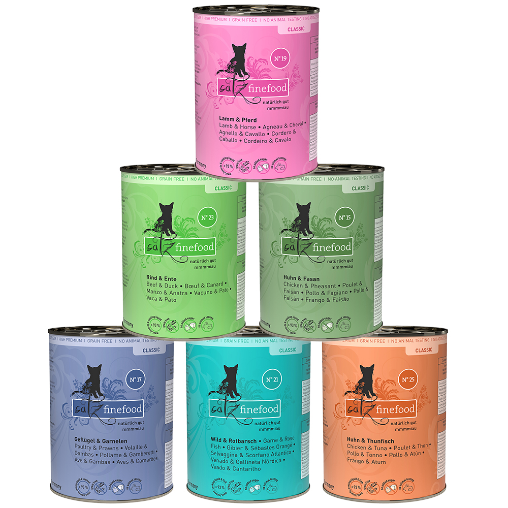 catz finefood w puszce, 6 x 400 g - Pakiet mieszany II