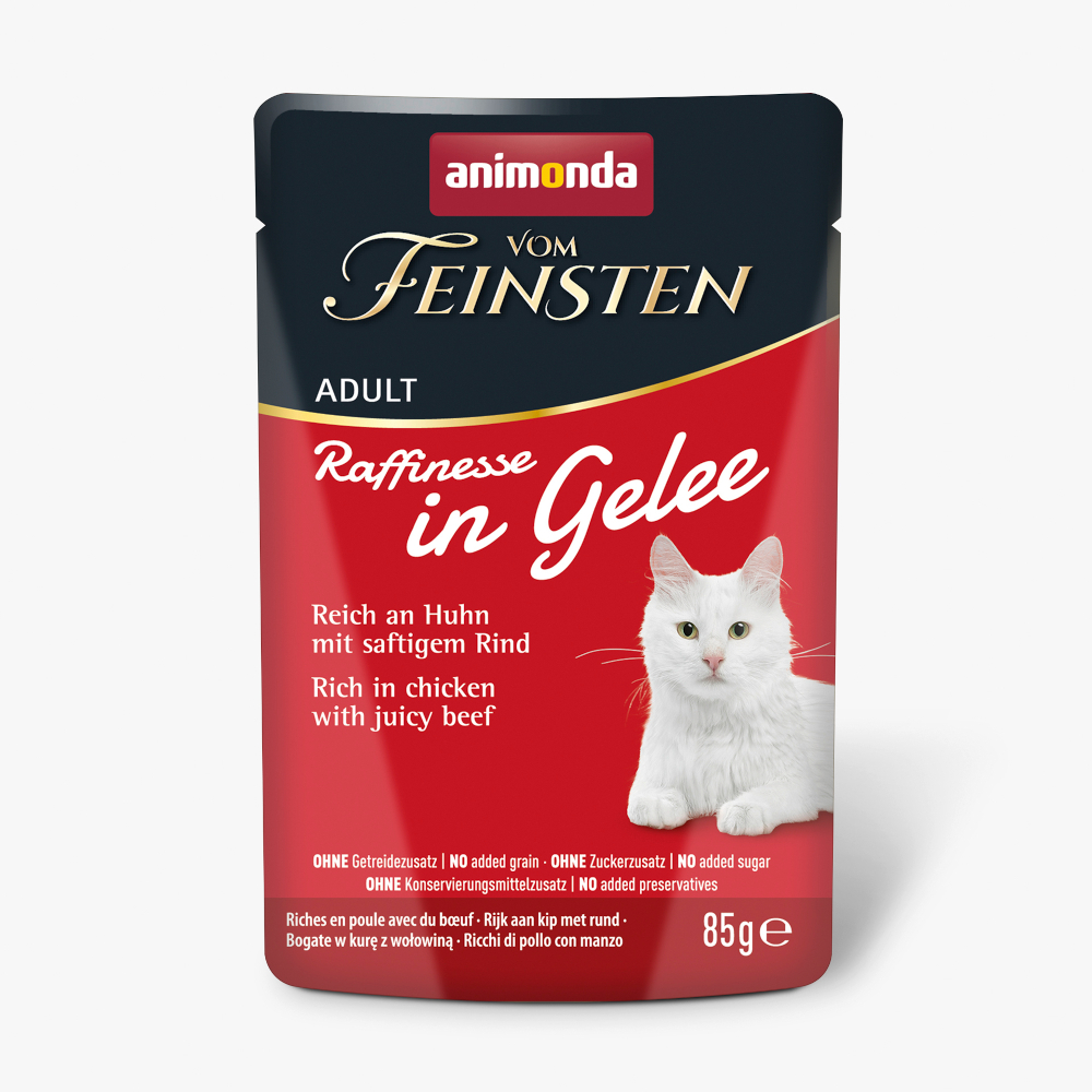 Korzystny pakiet animonda Vom Feinsten Adult Raffinesse w galarecie,  48 x 85 g - Kurczak z wołowiną