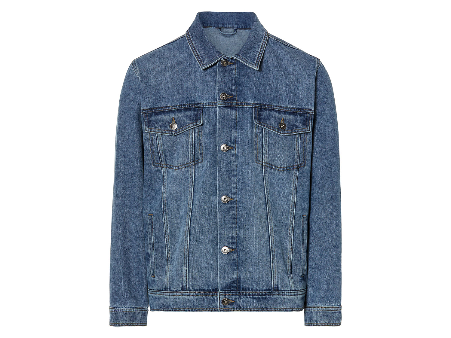 LIVERGY® Kurtka jeansowa męska z bawełny (Jasnoniebieski, S (44/46)) miniaturka