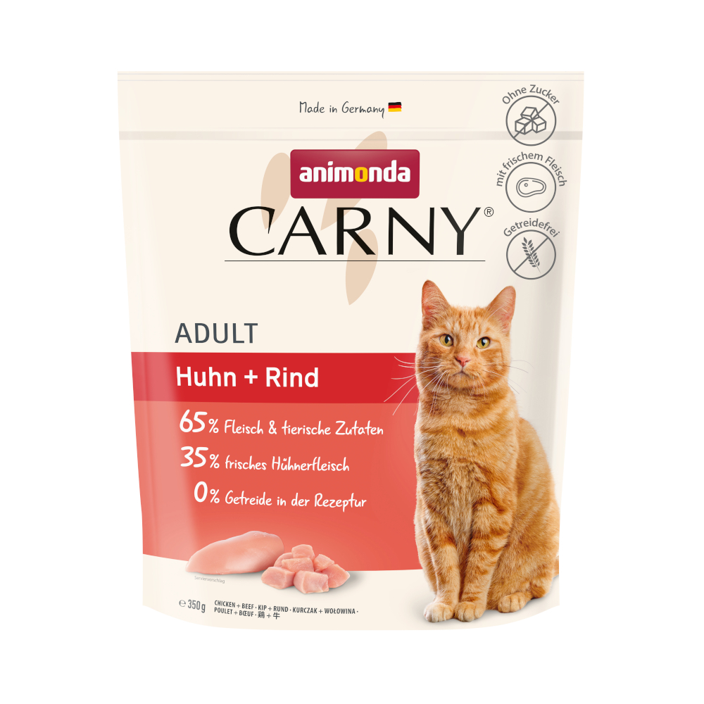 animonda Carny Adult, kurczak z wołowiną - 350 g