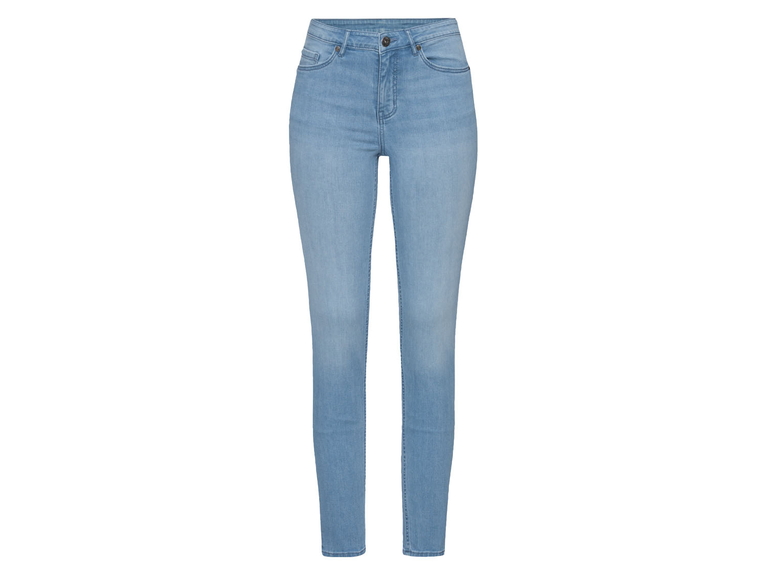 esmara® Jeansy damskie super skinny fit push-up (Jasnoniebieski, 34)