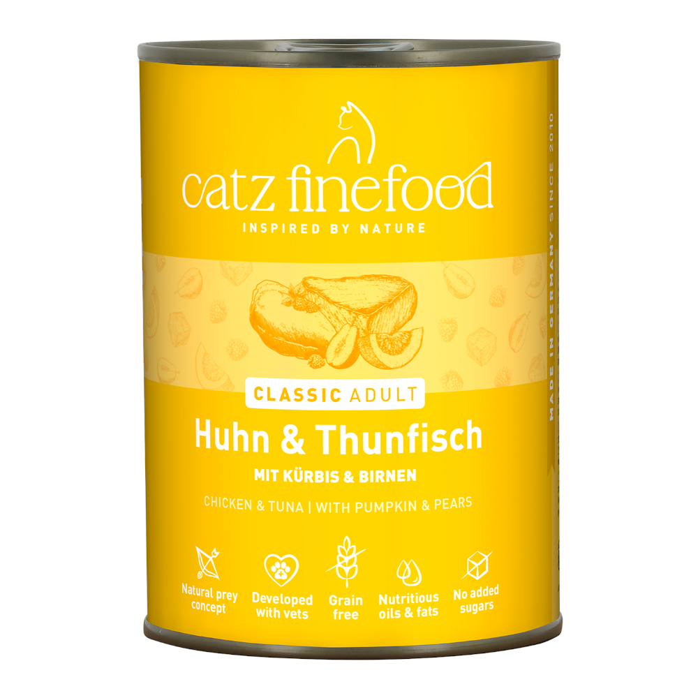 catz finefood w puszce, 6 x 400 g - Kurczak z tuńczykiem