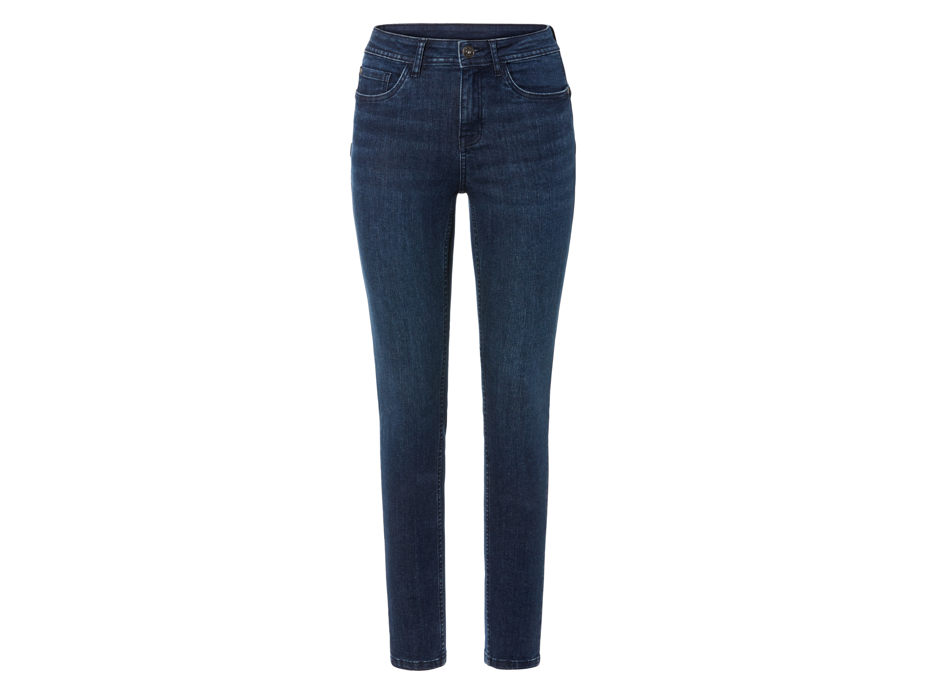 esmara® Jeansy damskie super skinny fit (Ciemnoniebieski, 34)