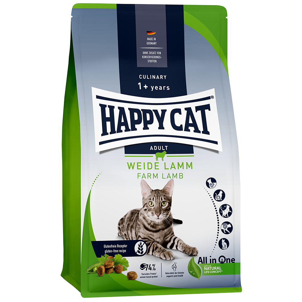 Happy Cat Culinary Adult, jagnięcina z pastwiska - 2 x 10 kg