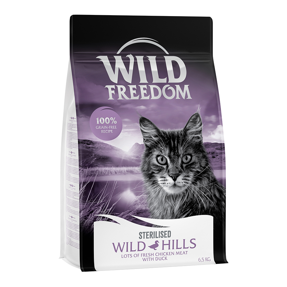 Wild Freedom Adult "Wild Hills" Sterilised, kaczka - bezzbożowa receptura - 6,5 kg