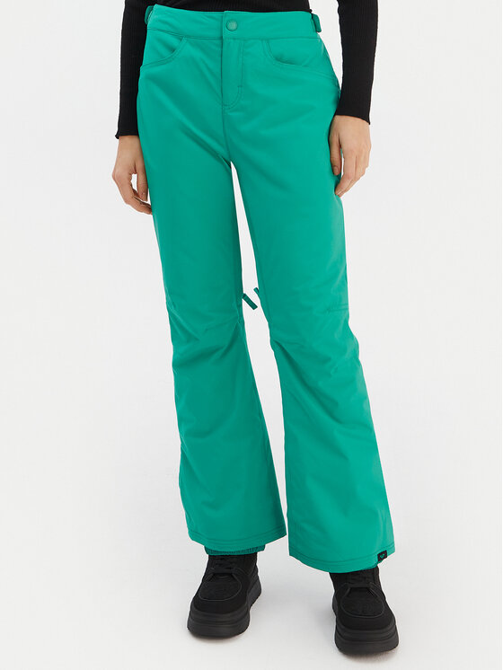 Roxy Spodnie snowboardowe Backyard ERJTP03299 Zielony Tailored Fit miniaturka