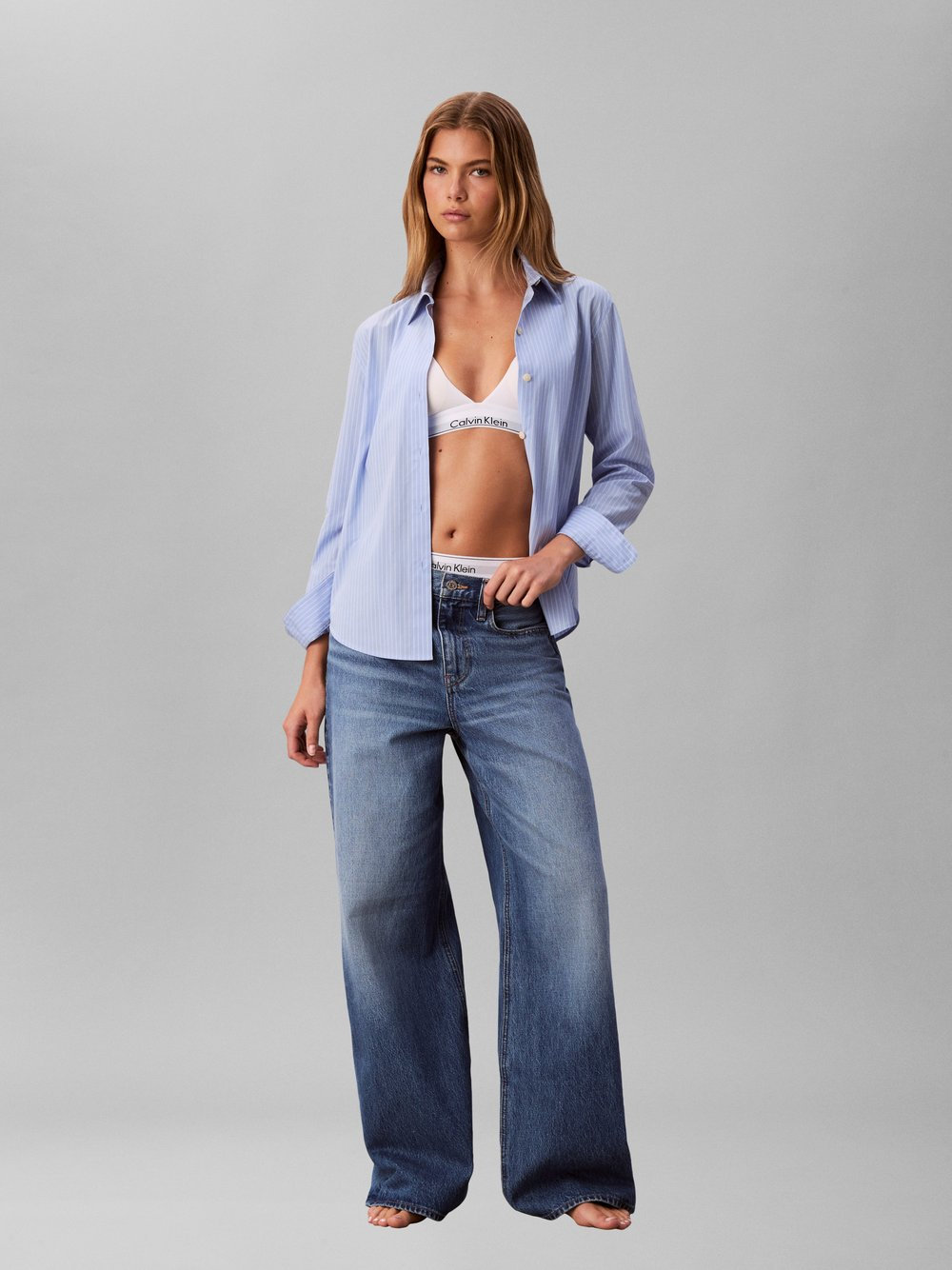Calvin Klein Jeans Dżinsy typu boyfriend Kobiety Bawełna niebieski, 25-30