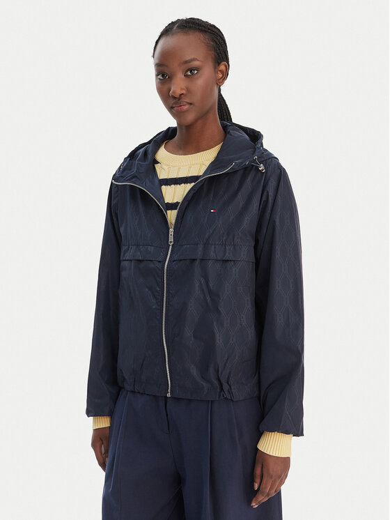Tommy Hilfiger Kurtka przejściowa WW0WW48001 Granatowy Regular Fit