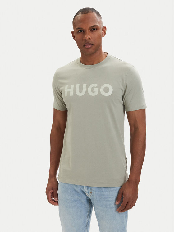 HUGO T-Shirt Dulivio 50467556 Zielony jasny Regular Fit