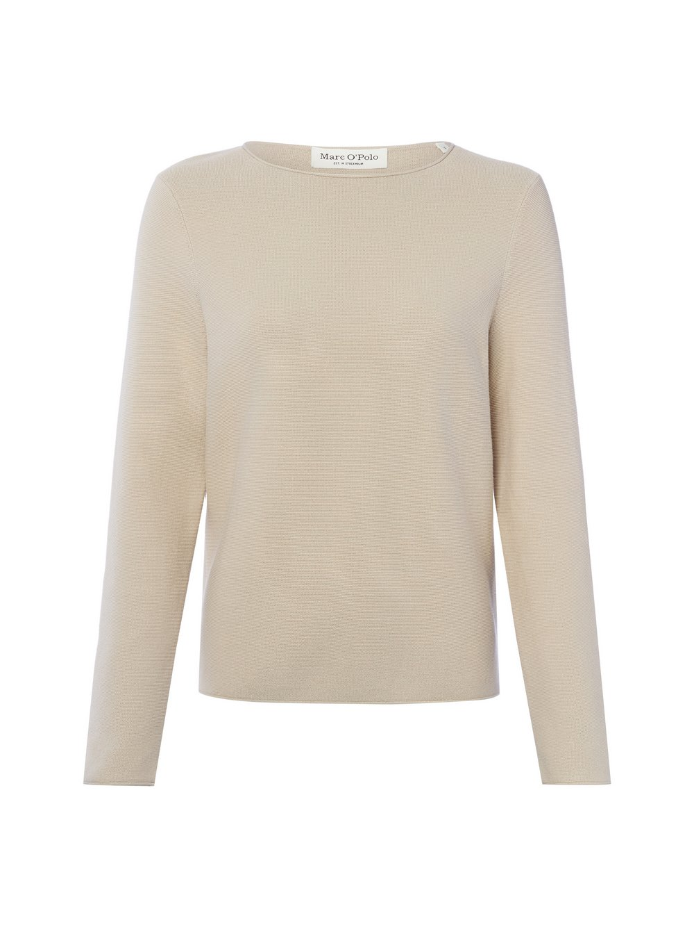 Marc O'Polo Sweter damski z dzianiny Kobiety Bawełna beżowy, XXL